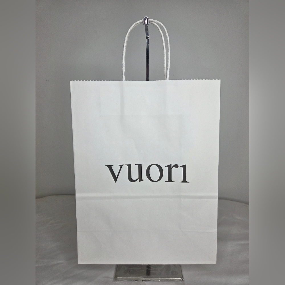 Vuori 10"x13" White Paper Shopping Bag